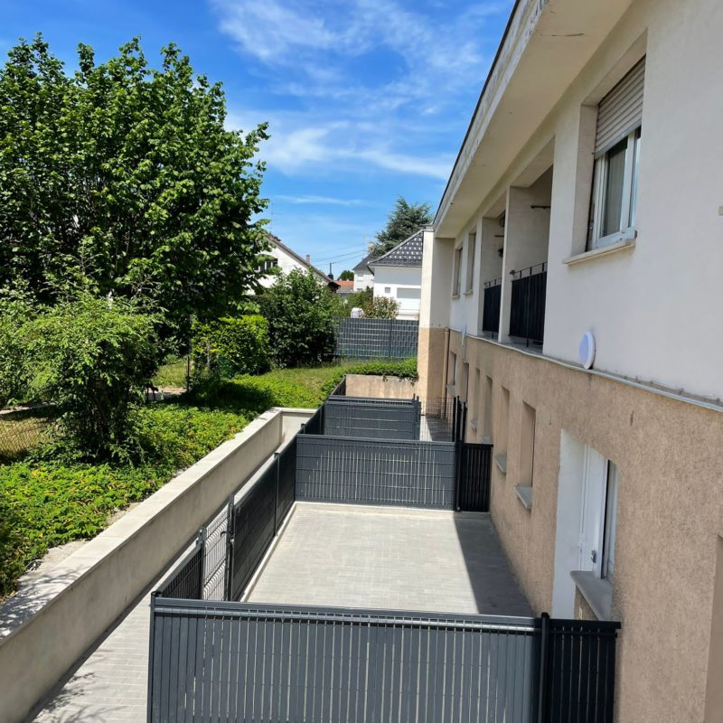 Chantier d’am&eacute;nagement ext&eacute;rieur &agrave; Illkirch Strasbourg